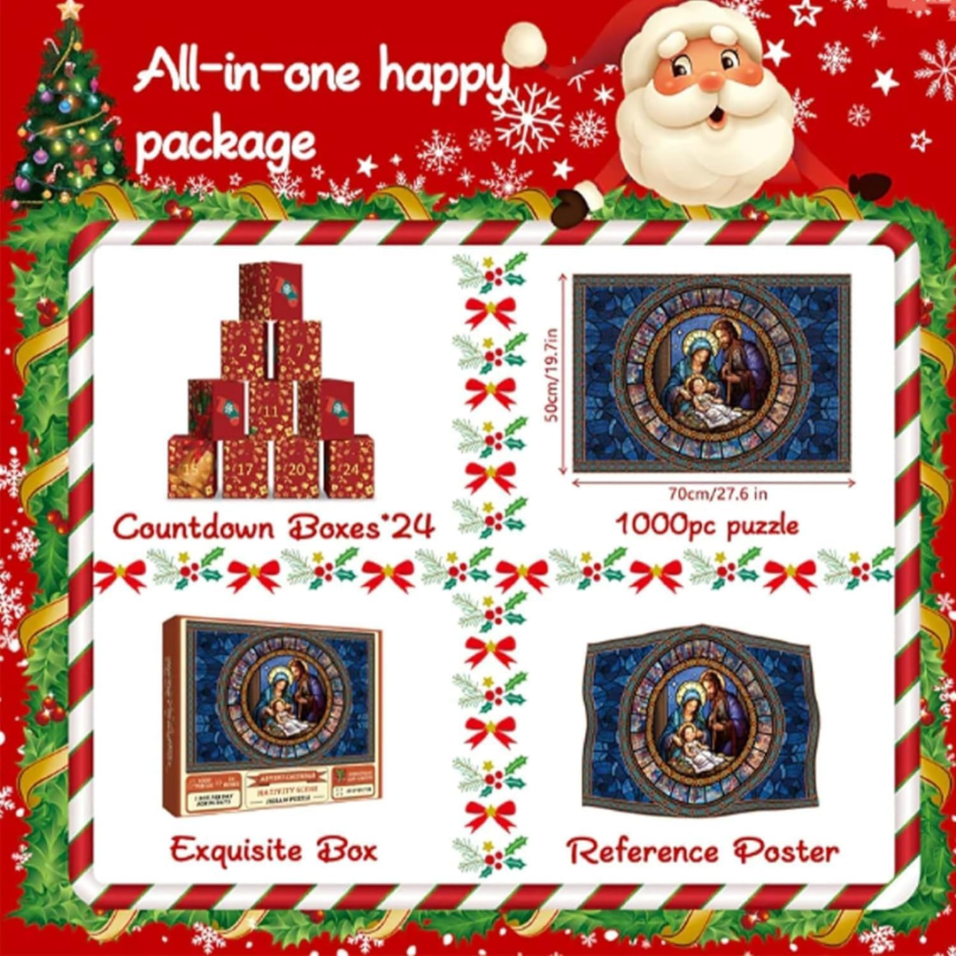 Advent Calendar with Christmas Puzzle